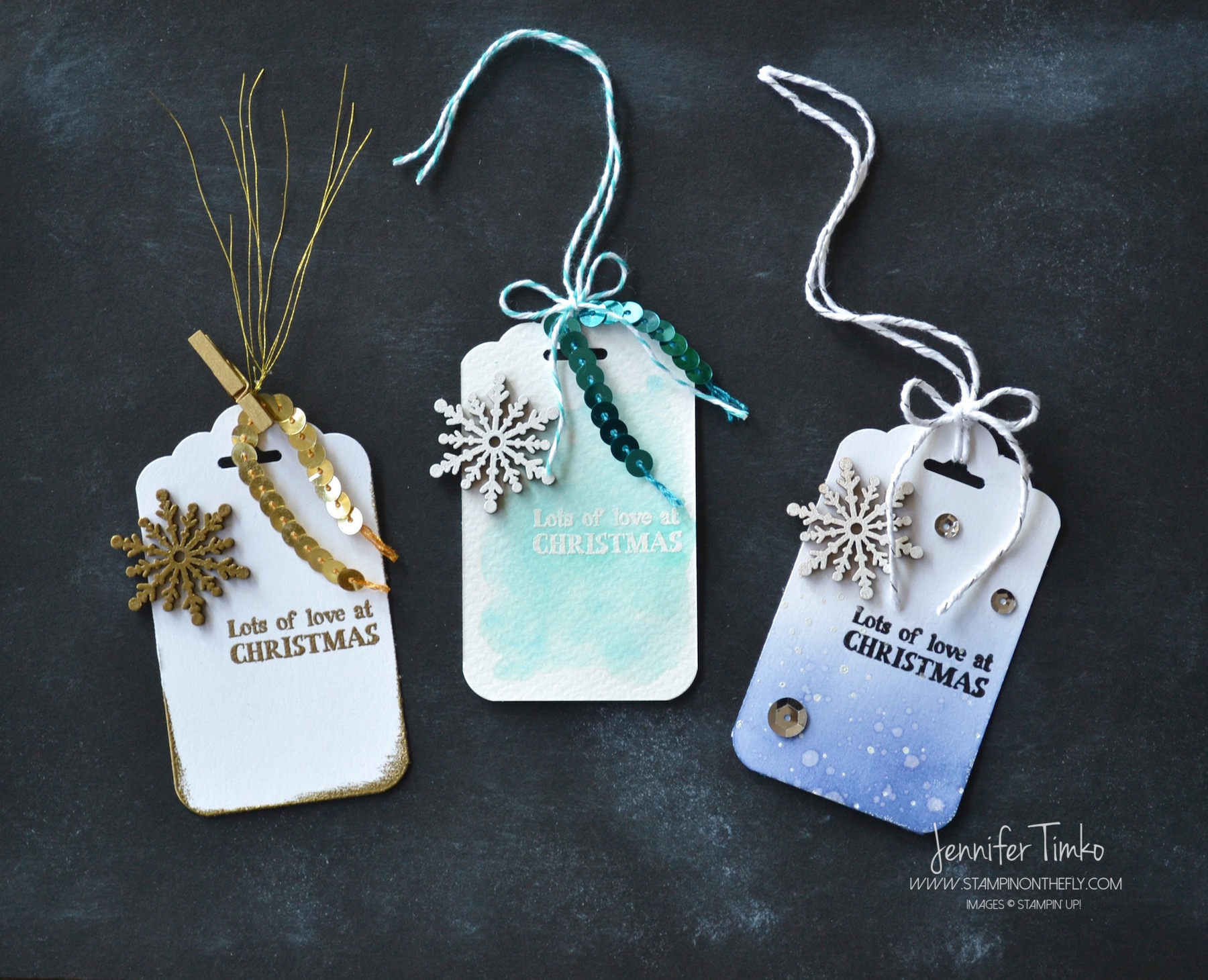 Sparkling Snowflakes Tag Topper Punch by Stampin' Up!