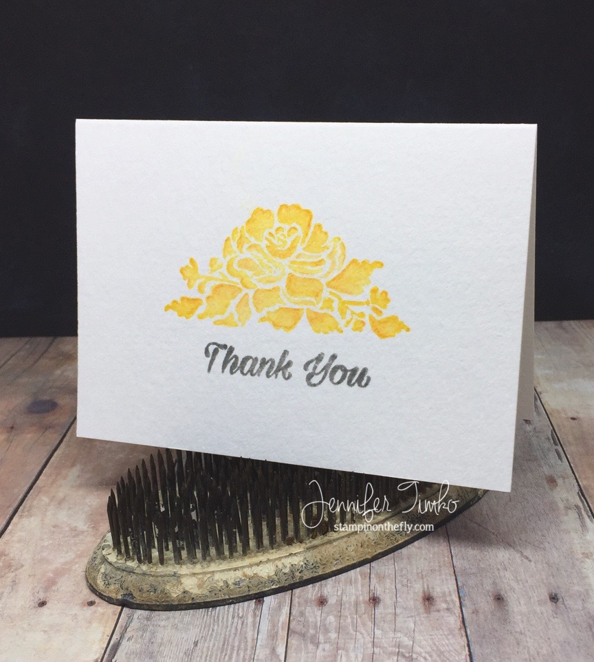 Daffodil Floral by Jen Timko | Floral Phrases Stamp Set by Stampin' Up