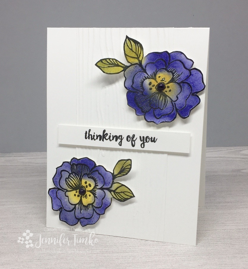 FMS284 by Jen Timko | Botanical Garden Stamp by Altenew, Paper Pumpkin by Stampin' Up Sentiment, Woodgrain Embossing Folder by Stampin' Up, Petal Point Pigment Ink by Clearsnap