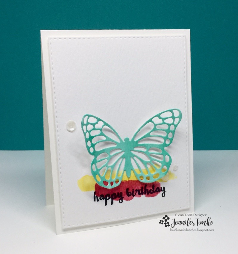 FMS286 by Jen Timko | Butterflies Thinlets by Stampin' Up, Watercolor
