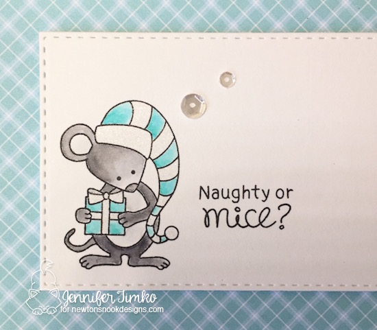 Naughty or Mice Closeup by Jen Timko | Naughty or Mice Stamp Set by Newton's Nook Designs, Wink of Stella