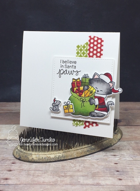 I Believe by Jen Timko | Santa Paws Newton by Newton's Nook Designs, Copic Coloring
