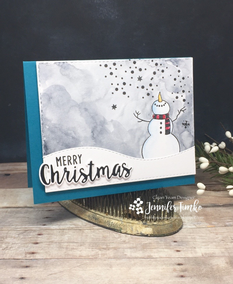 FMS316 by Jen Timko | Let It Snow Stamps and Dies by Honey Bee Stamps, Watercolor