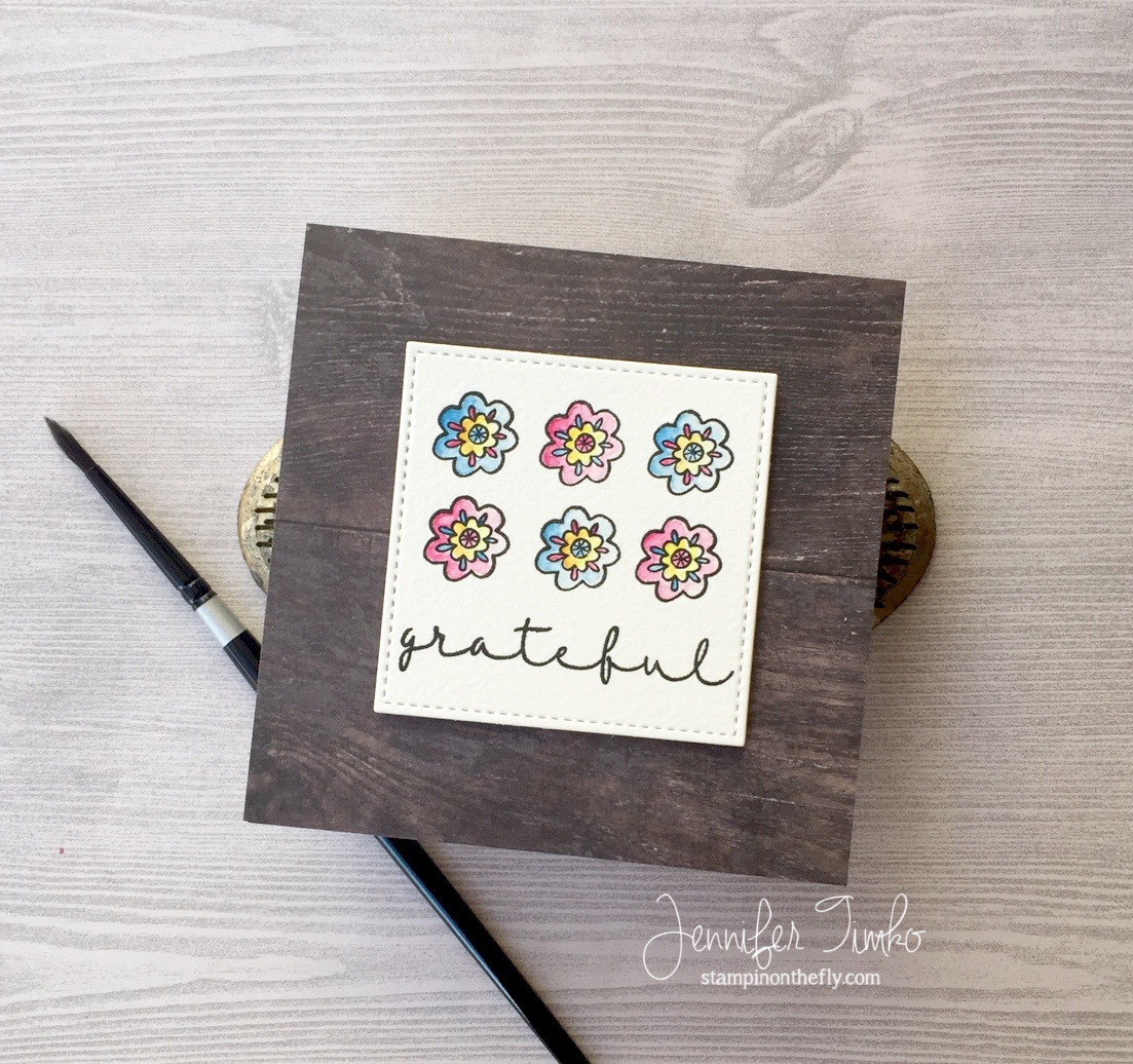 Grateful by Jen Timko | Thank You for Everything Stamp by Joy Clair, MISTI by My Sweet Petunia
